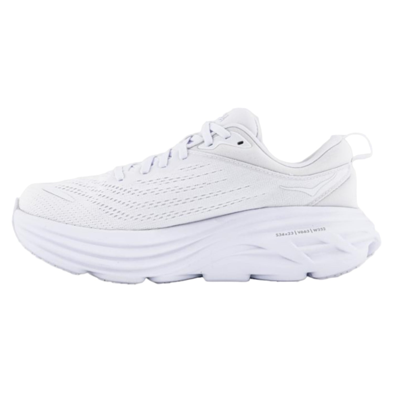 Hoka Bondi 8 Men's Running Shoes, White - Ndoros
