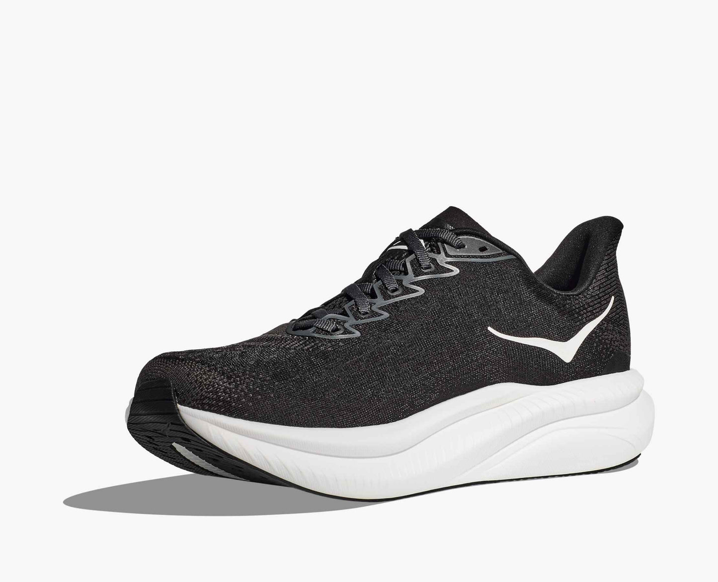 Hoka Mach 6 Men Cushioned Runing Shoes, Black/White