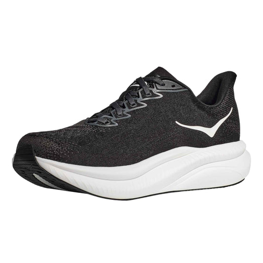 Hoka Mach 6 Men Cushioned Runing Shoes, Black/White