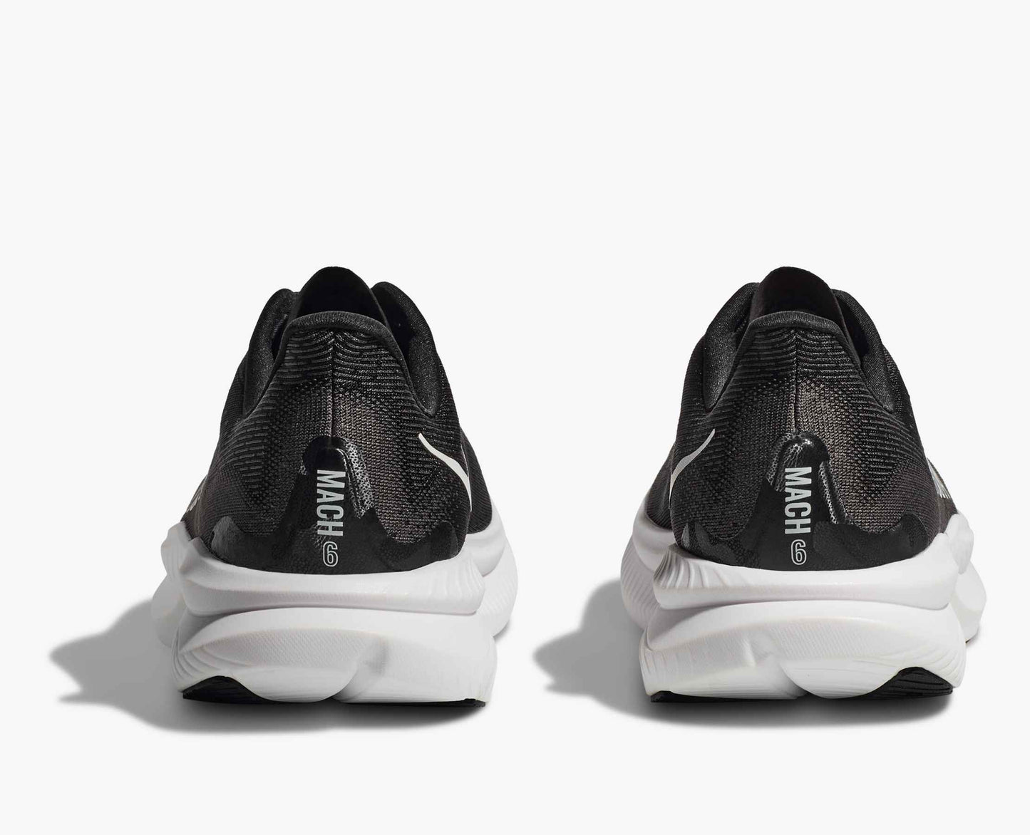 Hoka Mach 6 Men Cushioned Runing Shoes, Black/White