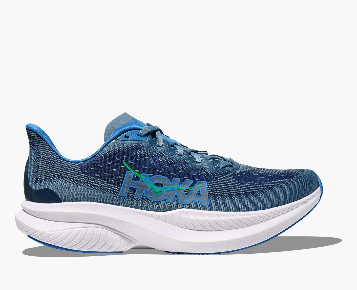 Hoka Mach 6 Men Cushioned Runing Shoes, Downpour/Thunder Cloud