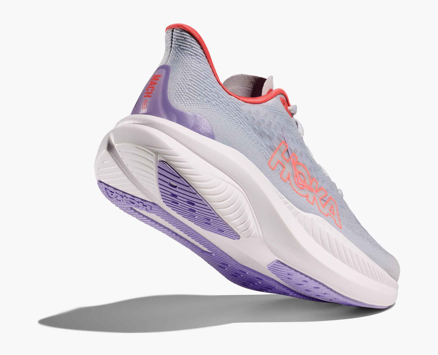 Hoka Mach 6 Women Cushioned Runing Shoes, Pale Dusk/Gull