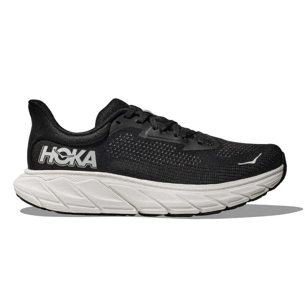 Hoka Arahi 7 Men Cushioned Runing Shoes, Black/White