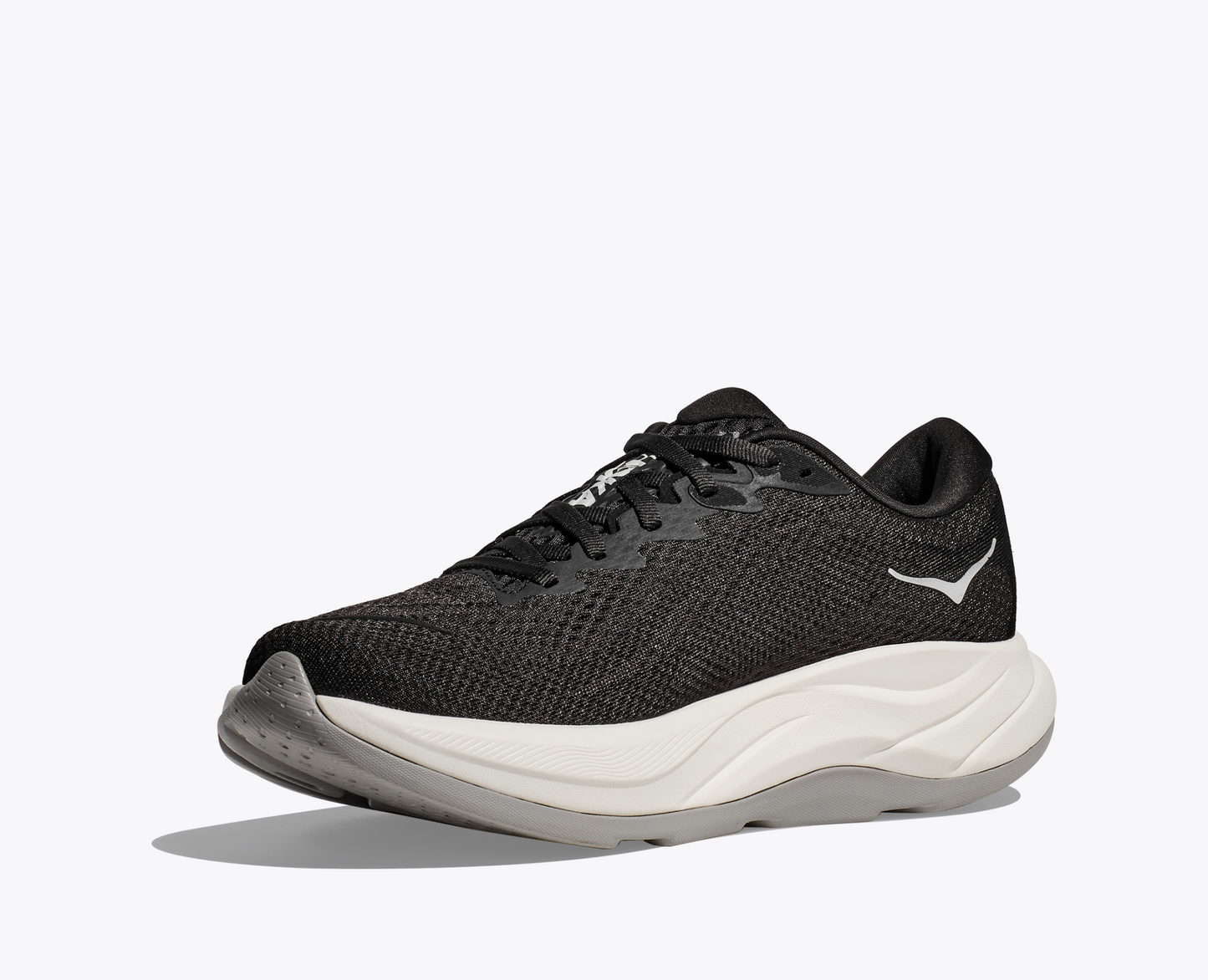 Hoka Rincon 4 Men Cushioned Runing Shoes, Black/White