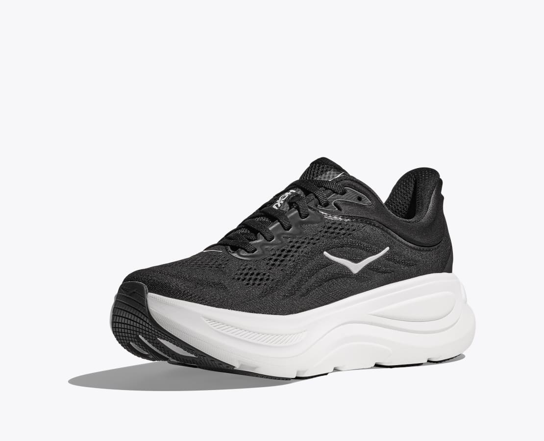Hoka Bondi 9 cushioned Runing Shoe For Men Black/white