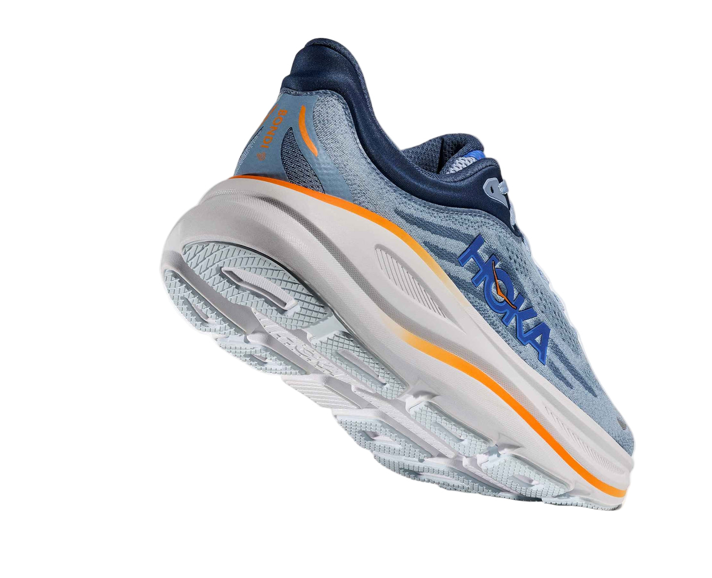 Hoka Bondi 9 Men Cushioned Runing Shoes, Drizzle/Downpour