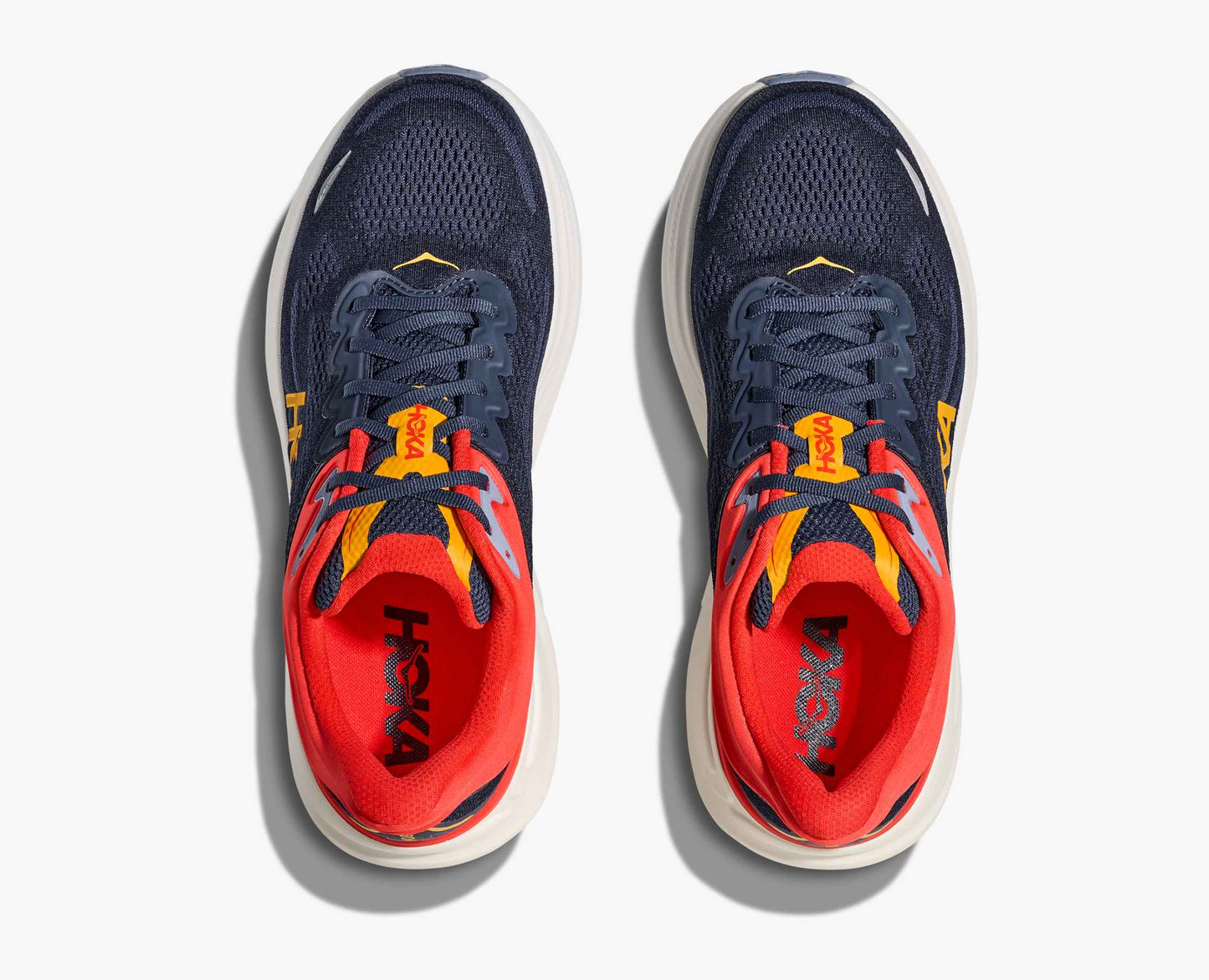 Hoka Bondi 9 Men Cushioned Runing Shoes, Varsity Navy/Nautical Blue