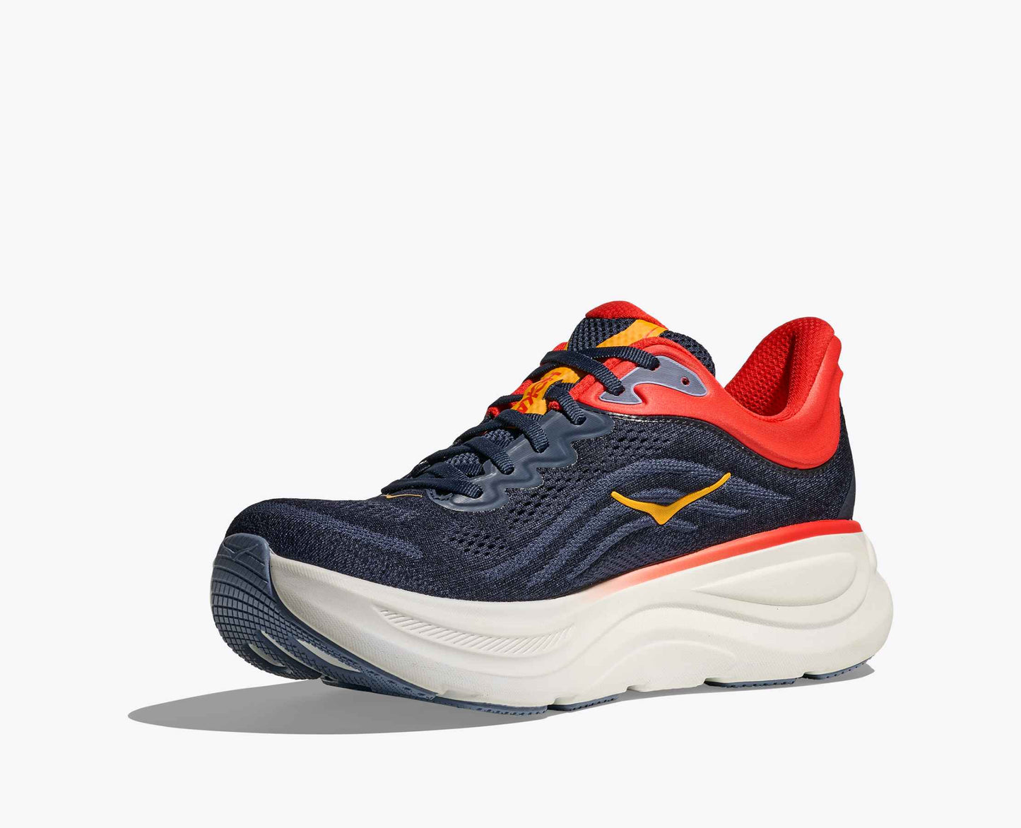 Hoka Bondi 9 Men Cushioned Runing Shoes, Varsity Navy/Nautical Blue