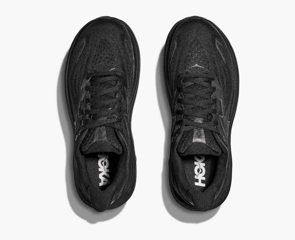 Hoka Clifton 10 cushioned Runing Shoe For Women Black/White