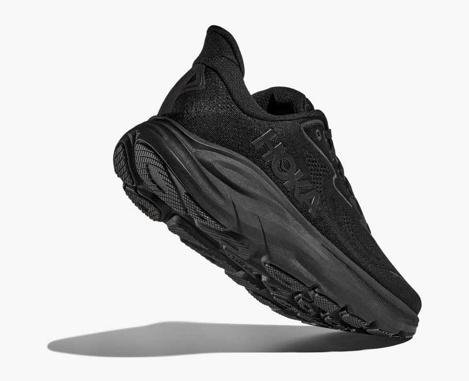Hoka Clifton 10 cushioned Runing Shoe For Women Black/White