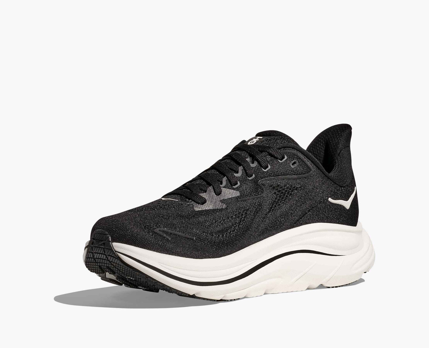 Hoka Clifton 10 cushioned Runing Shoe For Men Black/White
