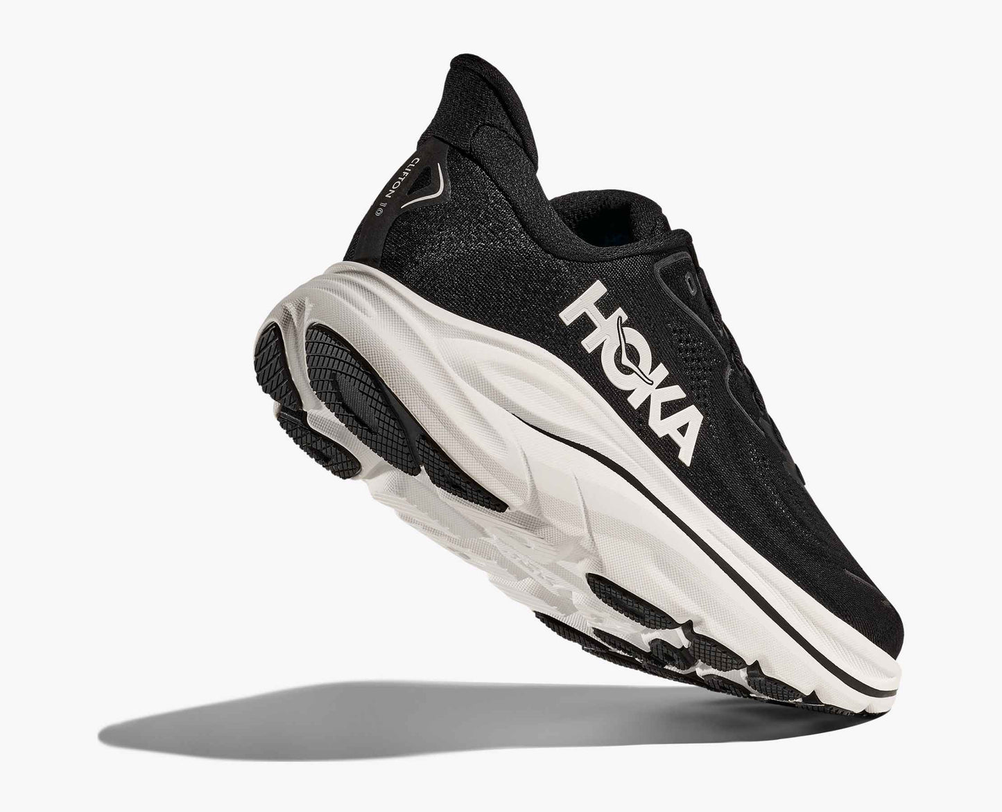 Hoka Clifton 10 cushioned Runing Shoe For Men Black/White