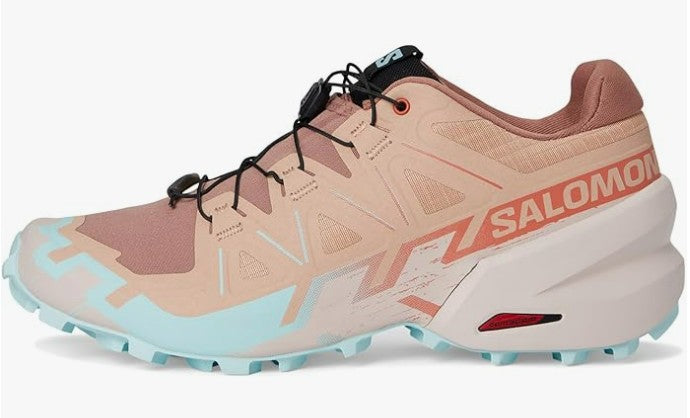 Salomon Women's Speedcross 6 Sneaker, Mahogany Rose/Hushed Violet/Iced Aqua