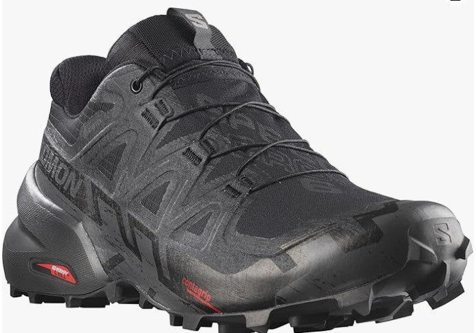 Salomon Men's Speedcross 6 GTX Sneaker, Black/Black/Phantom