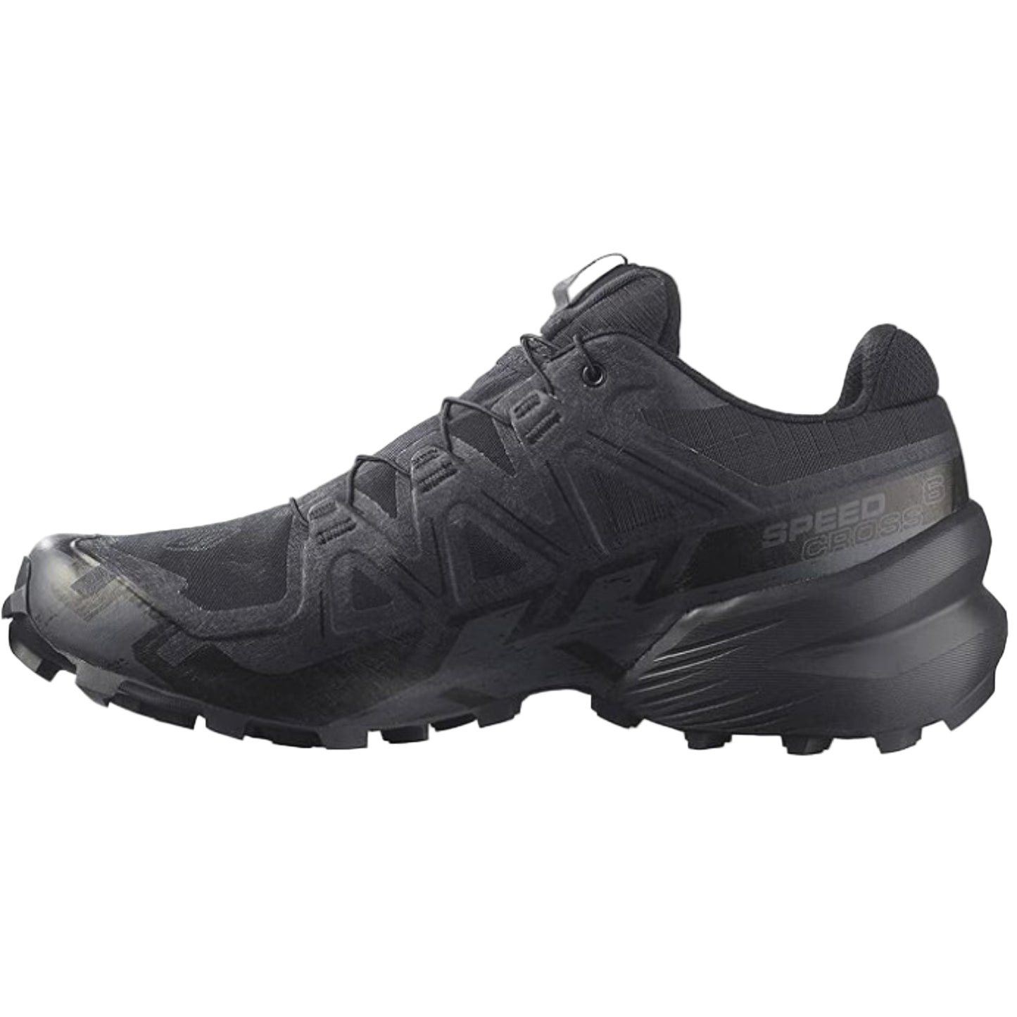 Salomon Men's Speedcross 6 Sneaker, Black/Black/Phantom