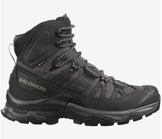 Salomon Men's QUEST 4 GORE-TEX Hiking Boots For Men, Magnet/Black/Quarry