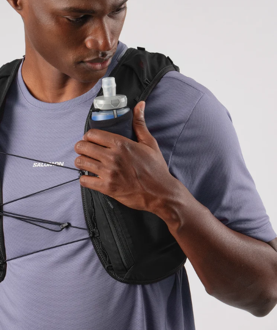 Salomon Unisex Active Skin 5 | 5 Liter Hydration Trail Running Vest Black