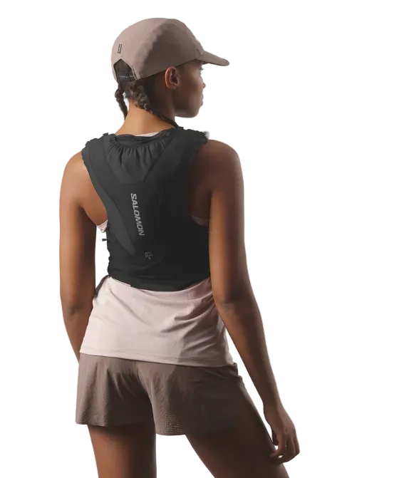 Salomon Unisex Active Skin 5 | 5 Liter Hydration Trail Running Vest Black - Ndoros