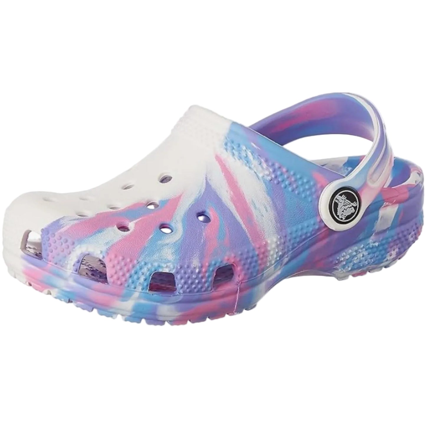 Crocs Classic Marbled Clog K White/Pink Kids - Ndoros