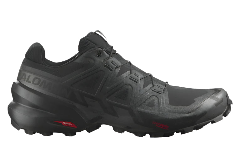 Size 13 damaged BOX) Salomon Speedcross 6 Wide Men's Trail Running Shoes – Black/Black/Phantom (417428) | Lightweight, Aggressive Grip, All-Terrain Comfort(417428)( Size 13 damaged BOX)