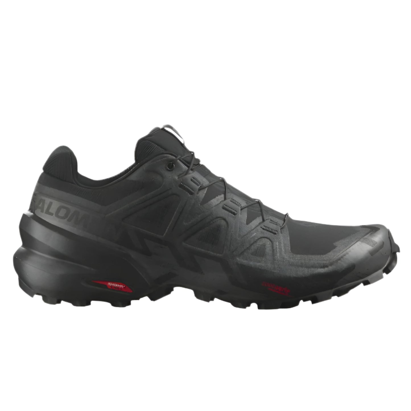Size 13 damaged BOX) Salomon Speedcross 6 Wide Men's Trail Running Shoes – Black/Black/Phantom (417428) | Lightweight, Aggressive Grip, All-Terrain Comfort(417428)( Size 13 damaged BOX)