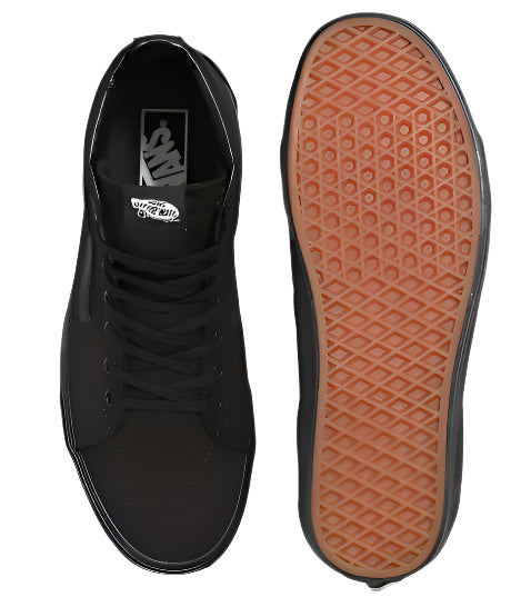 Vans SK8-Hi Canvas Unisex-Adult Hi-Top Sneaker Black/Black