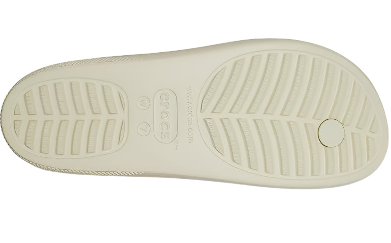 Crocs Women's Classic Platform Flip Flops – Bone/Multi Color Sandals - Ndoros
