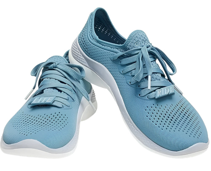 Crocs Men's LiteRide 360 Pacer Sneakers – Breathable Lightweight Comfort Shoes – Blue Steel/Microchip