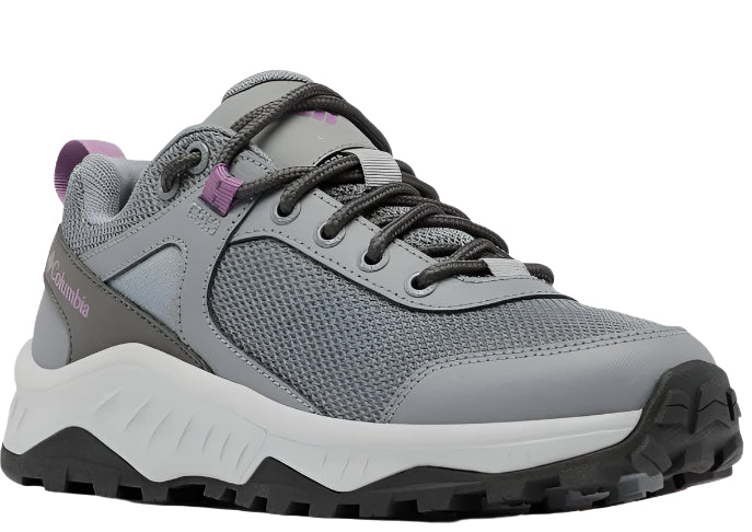 Columbia Women's Trailstorm Ascend Waterproof Hiking Shoes – Titanium Grey Steel/Dark Lavender