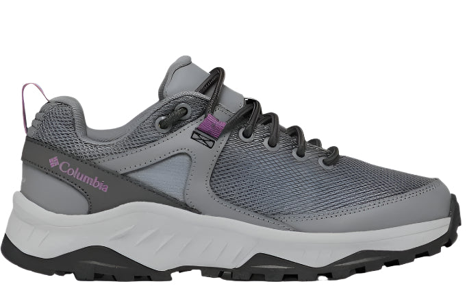 Columbia Women's Trailstorm Ascend Waterproof Hiking Shoes – Titanium Grey Steel/Dark Lavender