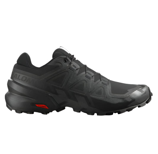 Size 13 damaged BOX) Salomon Speedcross 6 Wide Men's Trail Running Shoes – Black/Black/Phantom (417428) | Lightweight, Aggressive Grip, All-Terrain Comfort(417428)( Size 13 damaged BOX)