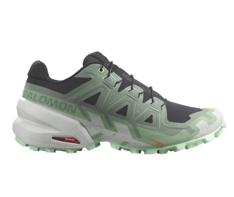 Salomon Speedcross 6 Women’s Running Shoes, Black/Laurel Wreath/Green Ash