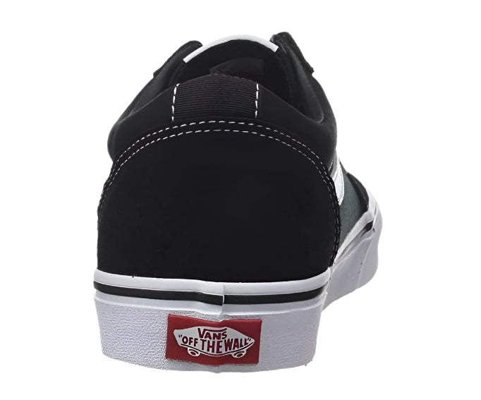 Vans Ward Suede Canvas Black/ White size 8 Men's