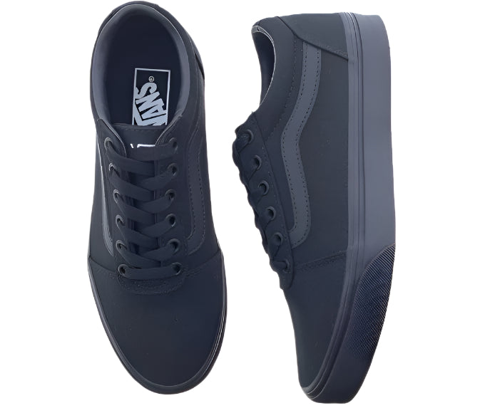 Vans Women's Ward Canvas Sneakers – Black/Black - Ndoros