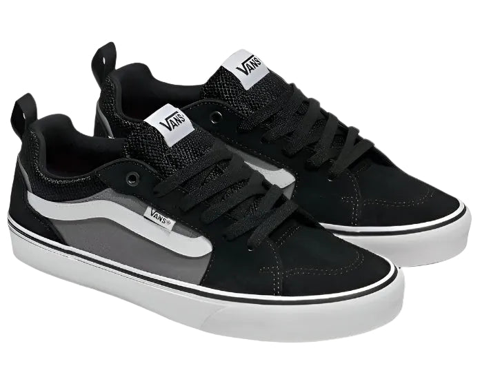 Vans Men's Filmore Low-Top Skate Sneakers – Black/Pewter - Ndoros