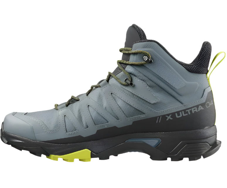 Salomon Men's X Ultra 4 Mid GTX Waterproof Hiking Boots – Trooper/Black/Evening Primrose
