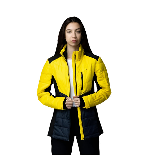 Apricoat EcoDown Adventure Women's Winter Coat - Stylish, Ultra Light Down Jacket, Packable, Blue - Ndoros