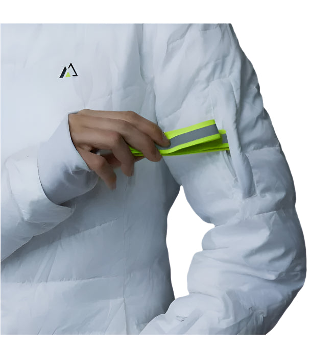 Apricoat Women's EcoDown Adventure Winter Jacket – Ultra-Light Hooded Puffer Coat, Packable, ,White - Ndoros