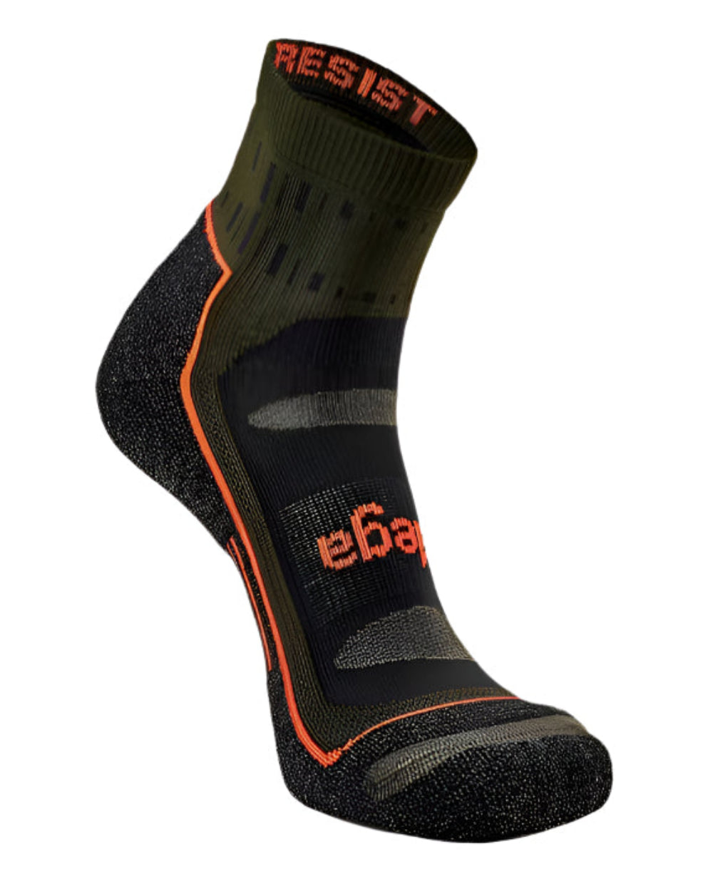Balega Blister Resist Quarter Performance Athletic Running Socks Unisex, Green Pepper