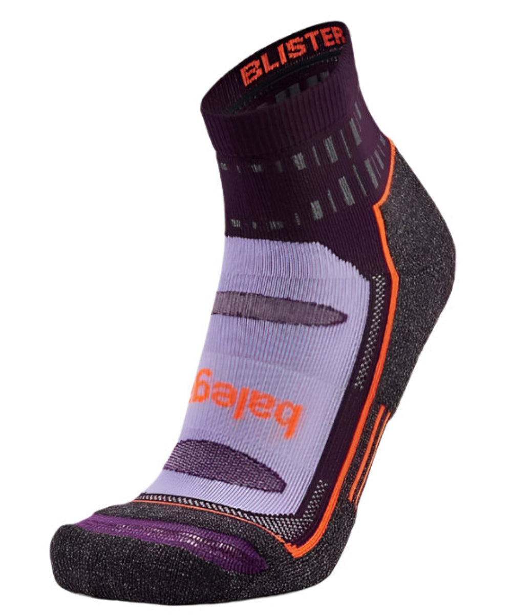 Balega Blister Resist Quarter Performance Athletic Running Socks Unisex, Midnight Plum