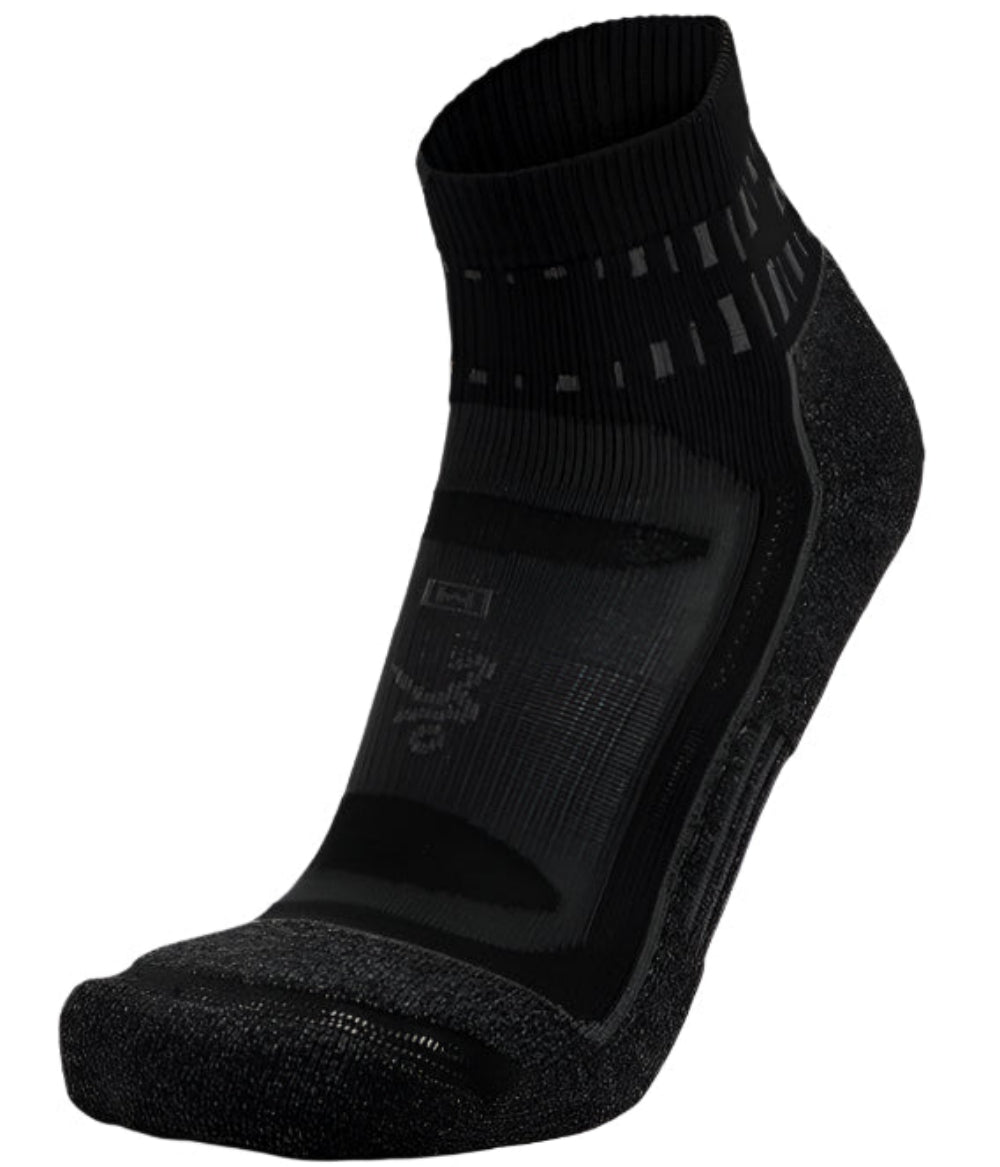 Balega Blister Resist Quarter Performance Quarter Athletic Running Socks Unisex, Black