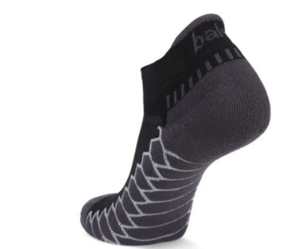 Balega Silver No Show Compression Fit Performance Athletic Running Socks Unisex, Black