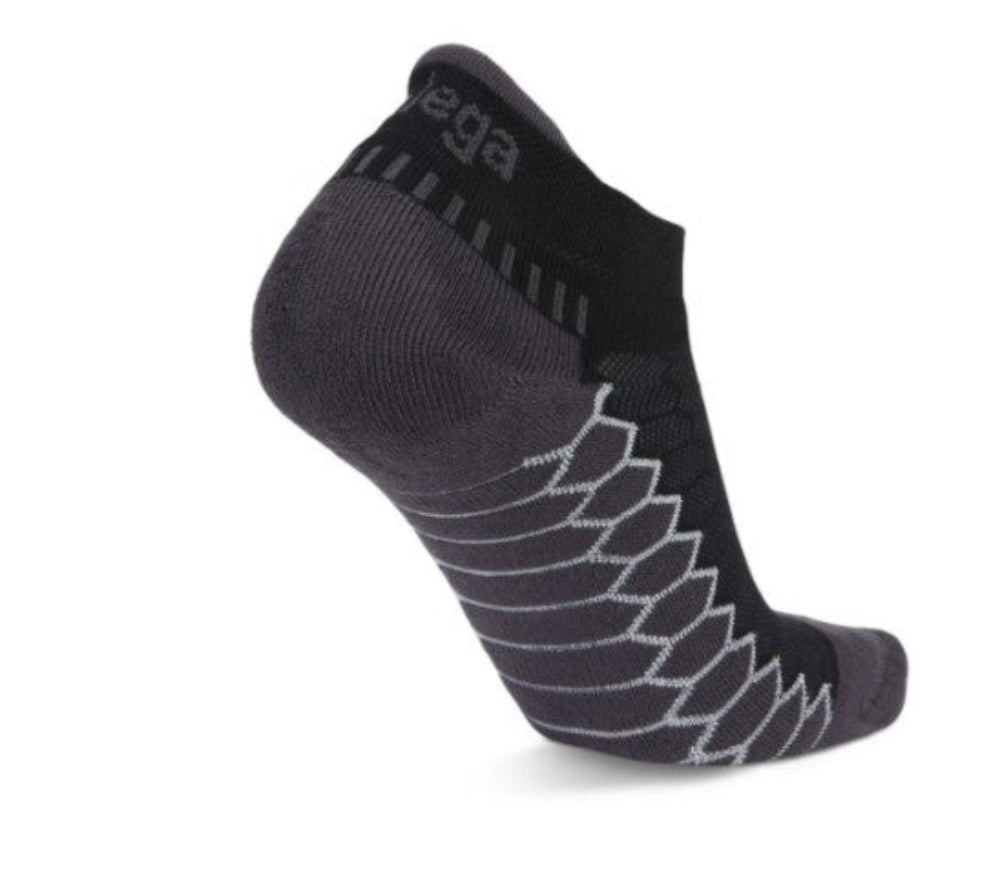 Balega Silver No Show Compression Fit Performance Athletic Running Socks Unisex, Black