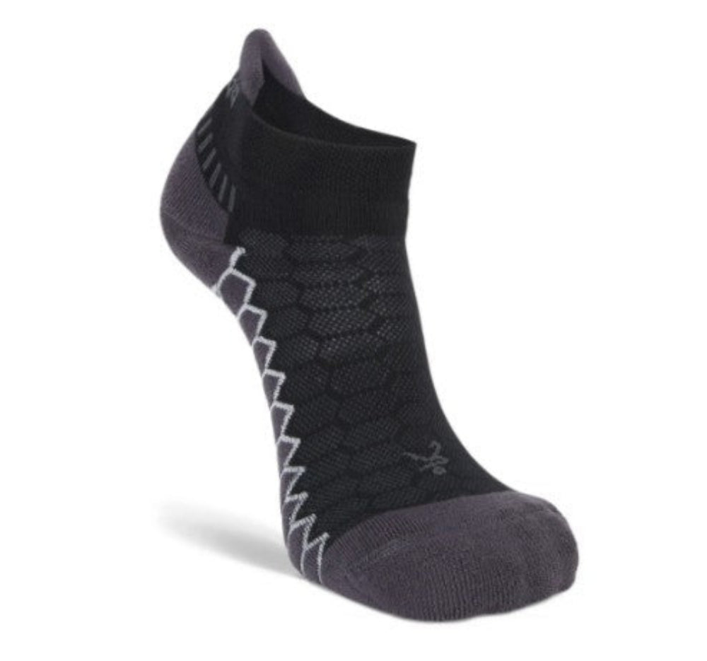 Balega Silver No Show Compression Fit Performance Athletic Running Socks Unisex, Black