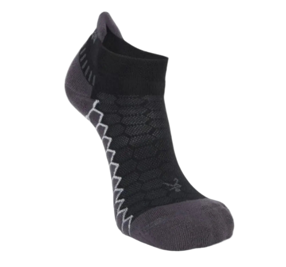 Balega Silver No Show Compression Fit Performance Athletic Running Socks Unisex, Black - Ndoros