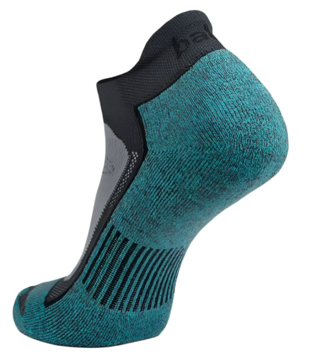 Balega Blister Resist No Show Performance Athletic Running Socks Unisex, Grey/Blue