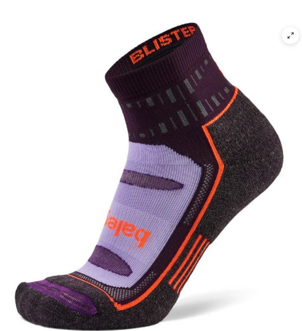Balega Blister Resist Quarter Performance Athletic Running Socks Unisex, Midnight Plum
