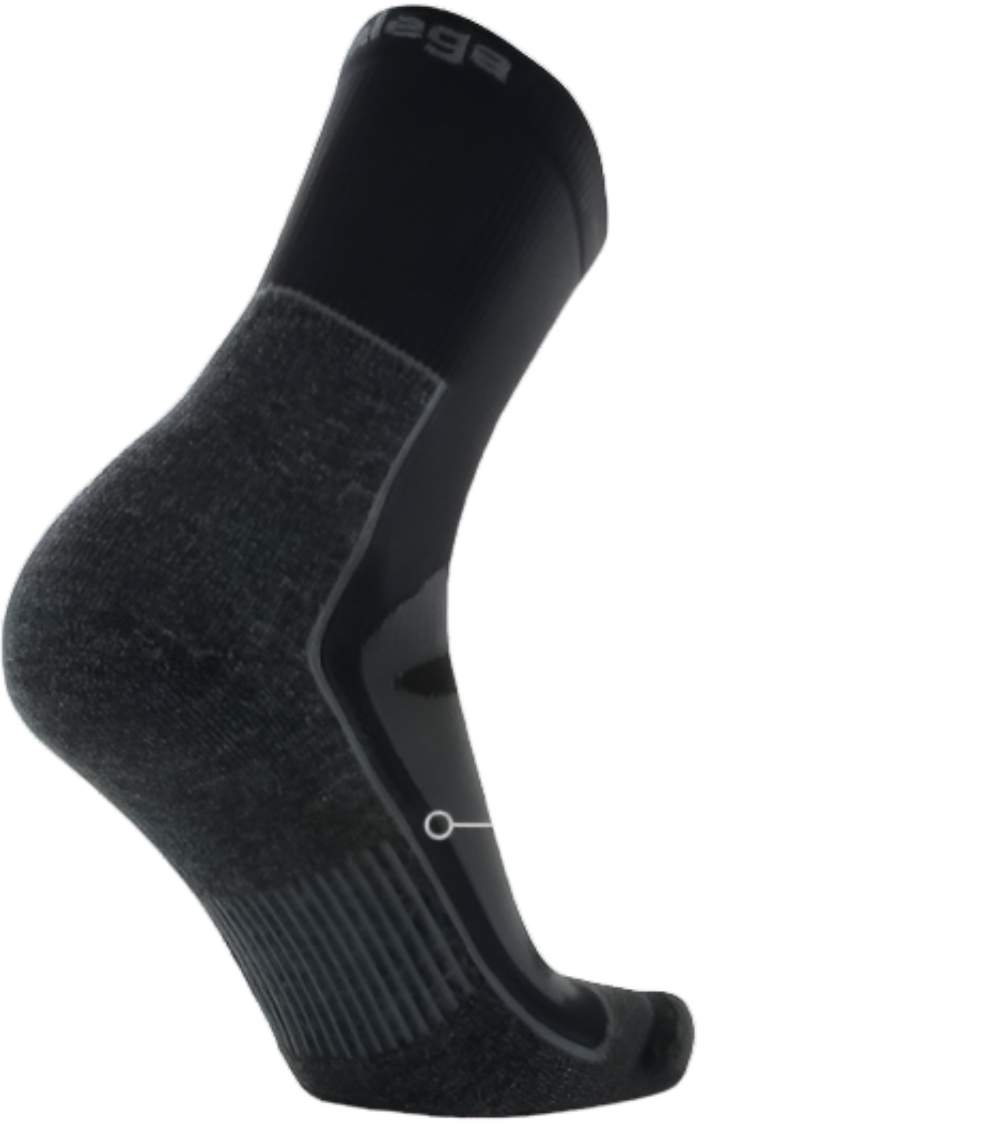 Balega Blister Resist Crew Performance Athletic Running Socks Unisex, Black