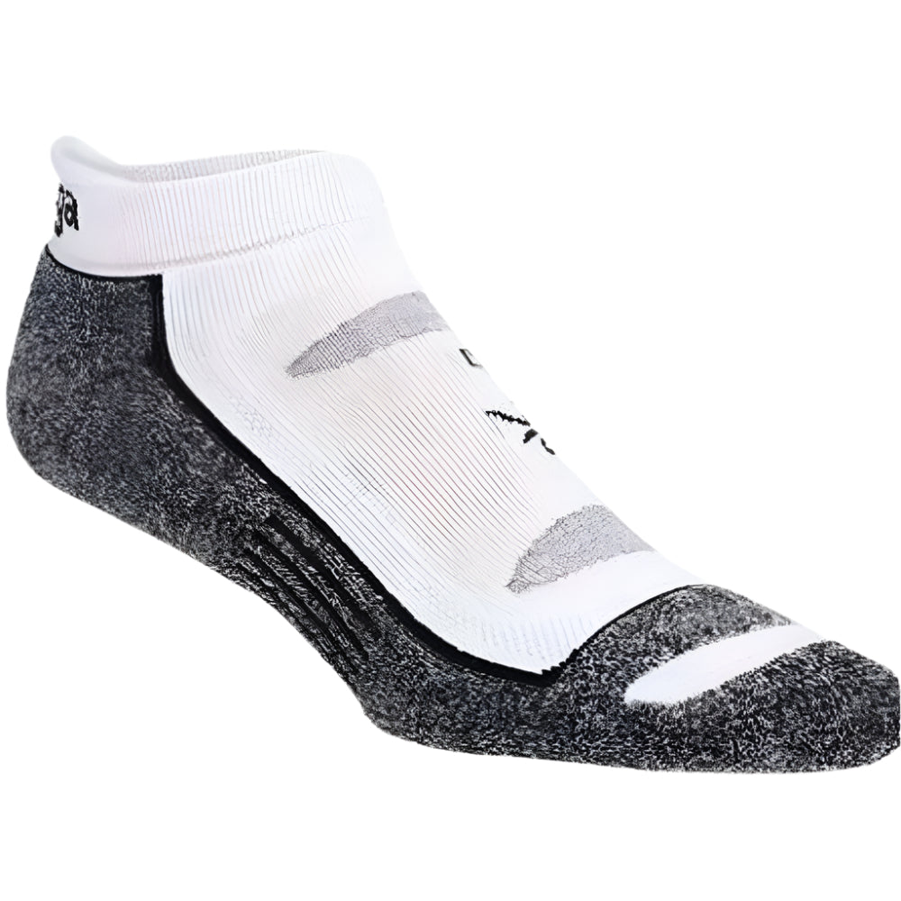 Balega Blister Resist No Show Performance Athletic Running Socks Unisex, White/Grey