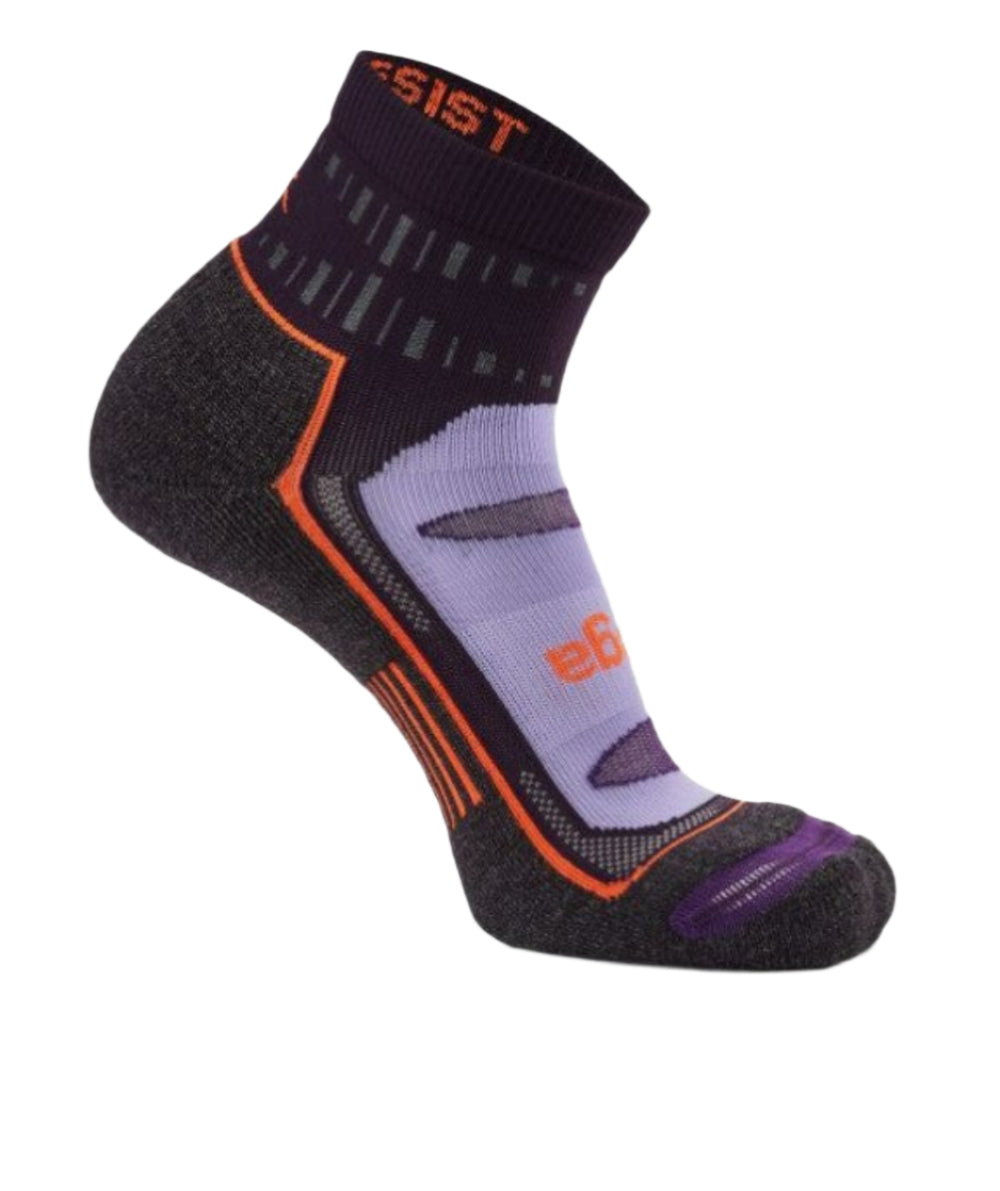 Balega Blister Resist Quarter Performance Athletic Running Socks Unisex, Midnight Plum